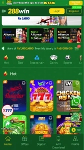 288win game interface