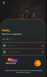ace778 game signup interface