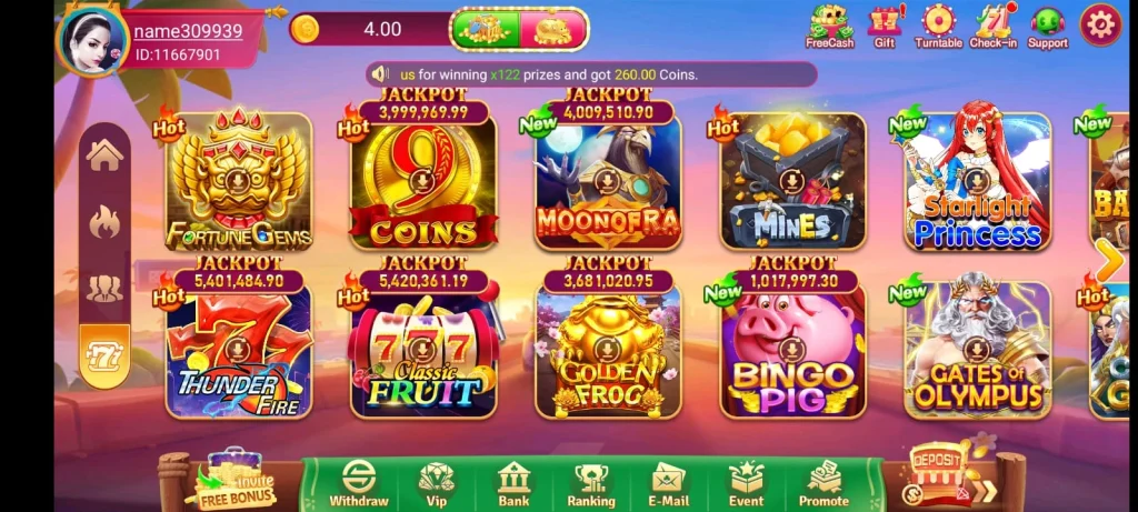 wa777 game interface