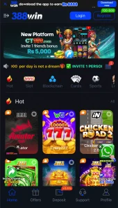 388win game interface
